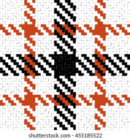 Lumberjack Seamless Vector Pattern. Trendy Hipster Style Background. Tartan and Buffalo Check Plaid Pattern. Vector illustration.