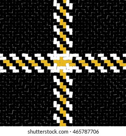 Lumberjack Seamless Vector Pattern. Trendy Hipster Style Background. Tartan and Buffalo Check Plaid Pattern. Vector illustration.
