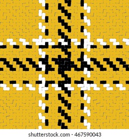 Lumberjack Seamless Vector Pattern. Trendy Hipster Style Background. Tartan and Buffalo Check Plaid Pattern. Vector illustration.