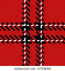 Lumberjack Seamless Vector Pattern. Trendy Hipster Style Background. Tartan and Buffalo Check Plaid Pattern. Vector illustration.