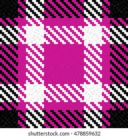 Lumberjack Seamless Vector Pattern. Trendy Hipster Style Background. Tartan and Buffalo Check Plaid Pattern. Vector illustration.