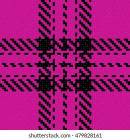 Lumberjack Seamless Vector Pattern. Trendy Hipster Style Background. Tartan and Buffalo Check Plaid Pattern. Vector illustration.