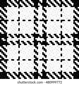 Lumberjack Seamless Vector Pattern. Trendy Hipster Style Background. Tartan and Buffalo Check Plaid Pattern. Vector illustration.