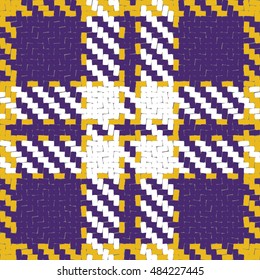 Lumberjack Seamless Vector Pattern. Trendy Hipster Style Background. Tartan and Buffalo Check Plaid Pattern. Vector illustration.