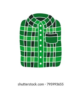 lumberjack shirt doodle icon