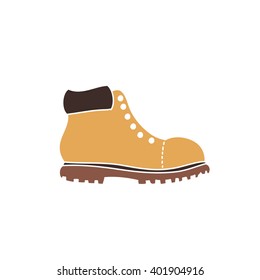 lumberjack shoes icon. vector illustration
