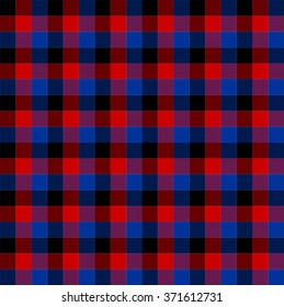  Lumberjack square black red blue stripes vector