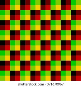  Lumberjack square black red  green stripes vector