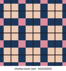 Lumberjack square blue pink brown texture vector