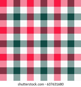 Lumberjack square rose white green stripes texture vector