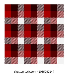 Lumberjack square strips shades of red gingham texture vector