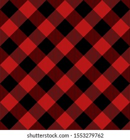 Lumberjack Tartan Plaid Scottish Diagonal Pattern Stock Vector (Royalty ...