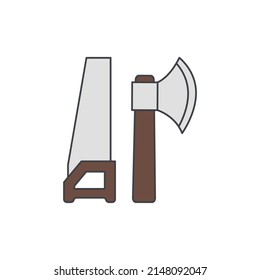 Icono de la herramienta de la toma de fuerza en el icono de color, aislado en el fondo blanco 