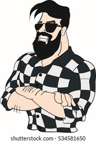 Lumberjack vector cartoon