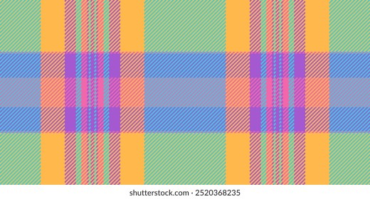 Lumberjack vetor têxtil sem emenda, 1960 padrão de verificação de fundo. Tecido de tecido xadrez de textura de tartan adolescente em cores âmbar e ciano.