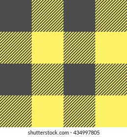 Lumberjack woodcutter the black-yellow pattern