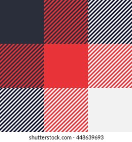 Lumberjack woodcutter blue black red pattern