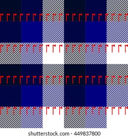 Lumberjack woodcutter blue black with red axes pattern