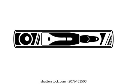 Lumberjack woodwork engraving hand drawn composition with isolated image of plane vector illustration