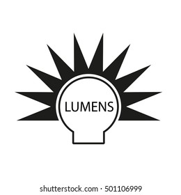 Lumen Icon, Vector Illustration.