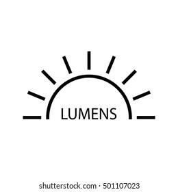 Lumen Icon, Vector Illustration.