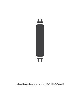 Leuchtenlampe Vektorillustration Symbol. volles Flachzeichen für mobiles Konzept und Webdesign. Glyph-Symbol der Glühbirne. Symbol, Logo-Abbildung. Vektorillustration-Grafiken