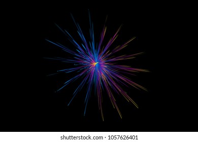 Luminescent color radiation beam abstract background.