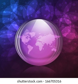 Luminescent snow globe