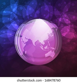 Luminescent snow globe