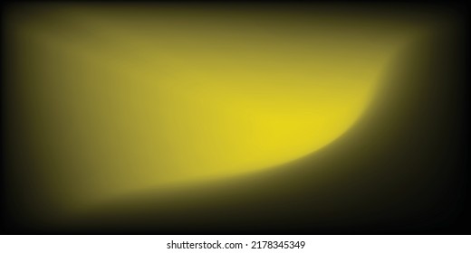 Luminous abstract background, yellow light in black isolated, vector illustration