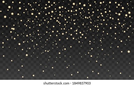 Luminous background. Izolated bright bokeh effect on a transparent background. Blurred light . Vector holiday design