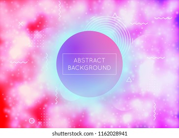 Luminous background with liquid neon shapes. Purple fluid. Fluorescent cover with bauhaus gradient. Graphic template for placard, presentation, banner, brochure. Lucent luminous background.