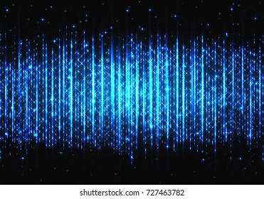 Luminous bands of neon light on a black background for brightly decorated congratulations