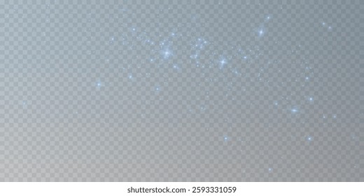 A luminous blue bokeh effect on a light background that creates a futuristic, magical and dreamy atmosphere. Sparkling particles of light resemble a cosmic or fantastic flow of energy.