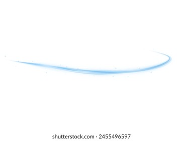 Luminous blue lines png of speed. Format PNG. Light glowing effect png. Abstract motion lines. Light trail wave, fire path trace line, car lights, optic fiber and incandescence curve twirl	
