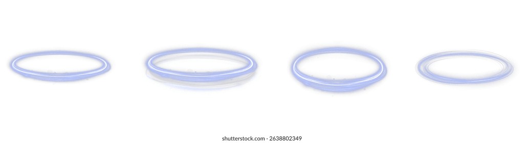 Luminous blue lines of speed. Light glowing effect . Abstract motion lines. White background isolated Light trail wave, fire path trace line, car lights, optic fiber and incandescence curve twirl.