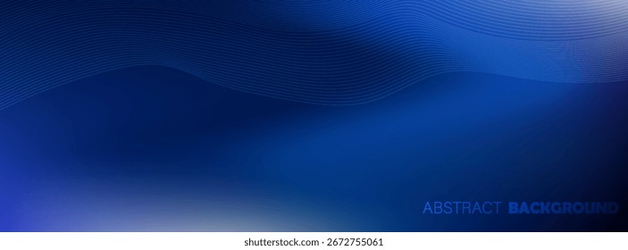 Líneas azules luminosas de velocidad. Fondo de líneas brillantes de color neón, efecto de rastros de luz de alta velocidad. Tecnología de movimiento dinámico futurista. Ilustración vectorial, cartel.