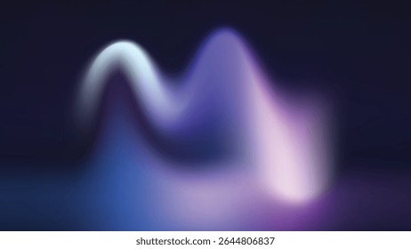 Fundo abstrato de gradiente azul luminoso e roxo para arte digital futurista e conceitos tecnológicos