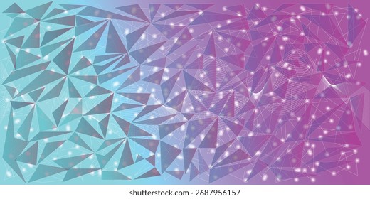 Diseño de fondo de mosaico de rejilla cibernética luminosa