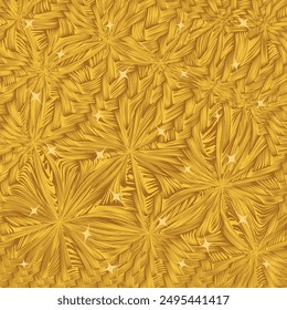 Leuchtendes Gold Abstrakte Carving Hintergrund Vektorgrafik