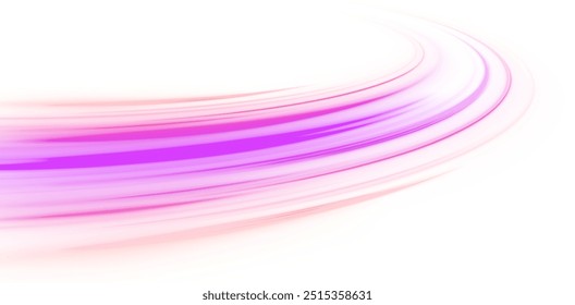 Luminous green neon waves PNG. Colored shiny sparks of spiral wave. Curved bright speed line swirls.	