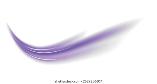 Luminous green neon waves PNG. Colored shiny sparks of spiral wave. Curved bright speed line swirls. 