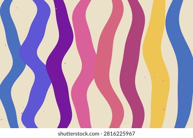 Luminous Groovy Aurora Flow Seamless Abstract Pattern Illustration 23