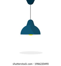 lámpara luminosa aislada en el fondo. ilustración vectorial