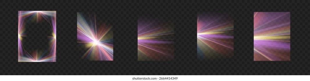 Luminous magic light with rainbow crystal glow