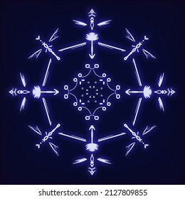 Luminous Mandala. Can use as profile picture or wallpaper.