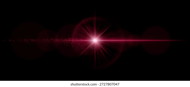 Chama óptica luminosa com órbitas brilhantes e reflexos suaves. Ideal para sobreposições, efeitos gráficos modernos e composições de iluminação cinematográfica.