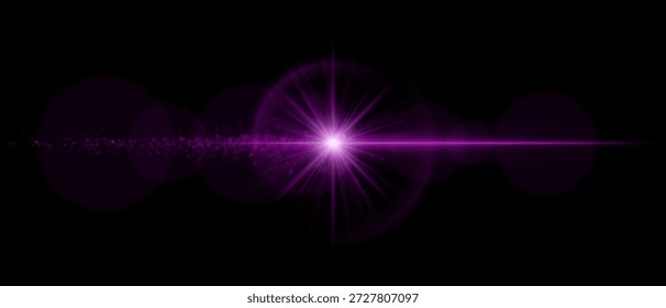 Chama óptica luminosa com órbitas brilhantes e reflexos suaves. Ideal para sobreposições, efeitos gráficos modernos e composições de iluminação cinematográfica.