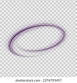 Luminous pink lines of speed. Light glowing effect . Abstract motion lines. PNG format. Light trail wave, fire path trace line, car lights, optic fiber and incandescence curve twirl.