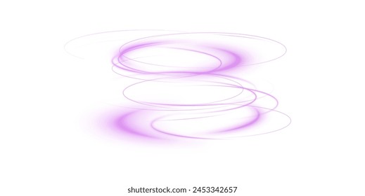 Luminous pink lines of speed. Light glowing effect . Abstract motion lines. White background isolated Light trail wave, fire path trace line, car lights, optic fiber and incandescence curve twirl.	
